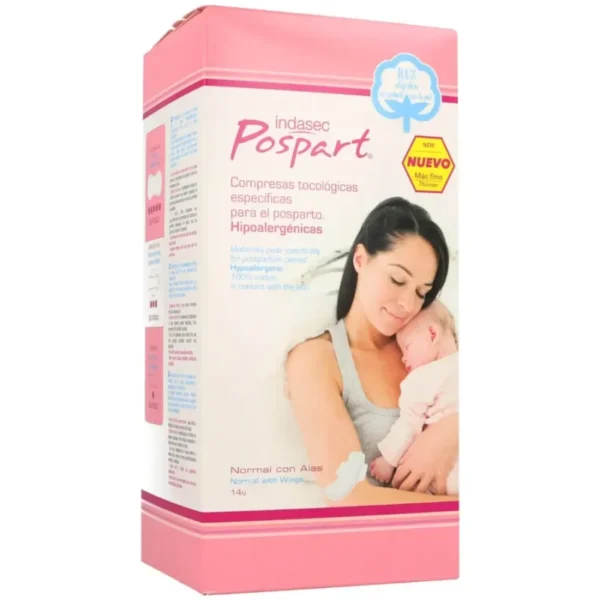 COMPRESAS POSPARTO INDASEC C CON ALAS