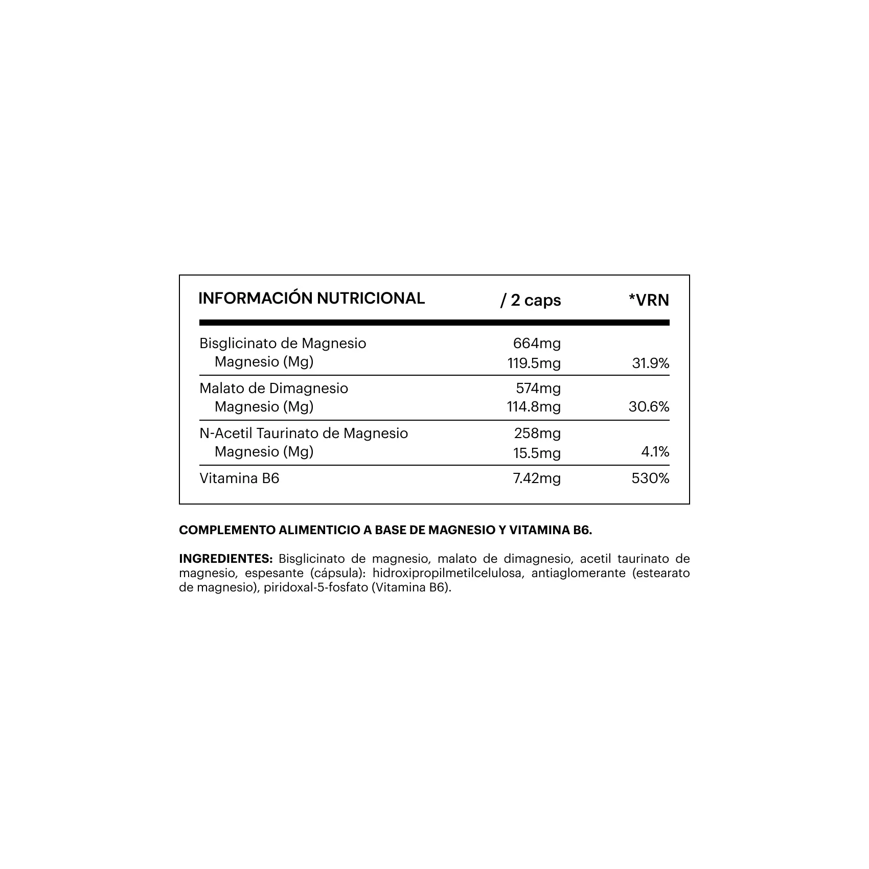 Be levels triple magnesium 120 cápsulas - Imagen 2